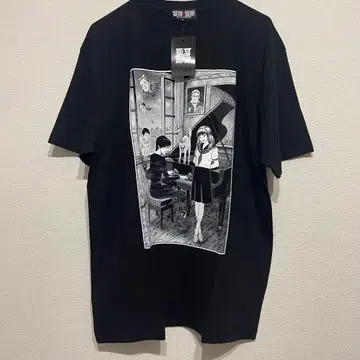 이토 준지 티셔츠 XL 블랙 미사용 새상품 하카바노가로