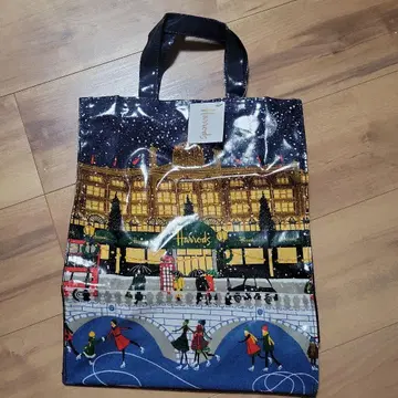 [ 새상품 ] Harrods 해롯 토트백 바닥 있음