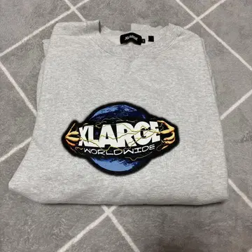 XLARGE WORLDWIDE 로고 트레이닝복 그레이
