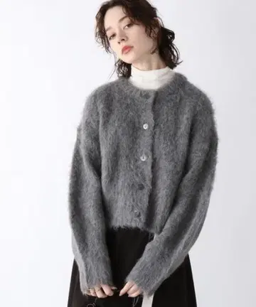 JEANASIS 그레이 숏 가디건