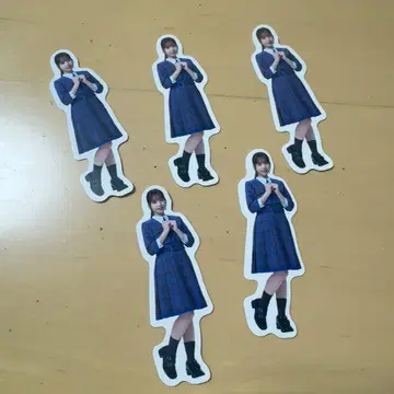 히나타자카46 신참자 스티커 5장 세트 낱개 판매 불가 시모다 이즈키