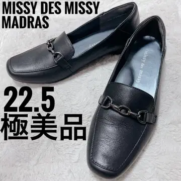 미시 데 미시 마드라스 블랙 로퍼 22.5cm