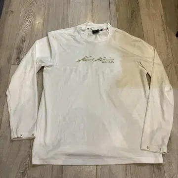 칼카니 골프 모크넥 XL 자수 벨로아 화이트