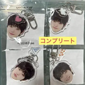 treasure 캡슐 토이 희로애락 지훈 얼굴 아크릴 키링 컴플리트