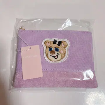러브리바이페이러 올드 테디걸 와펜 파우치 페일 퍼플