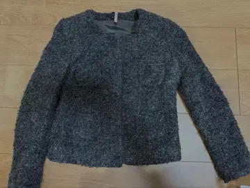 ICB 숏 기장 노카라 자켓