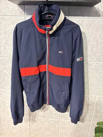 TOMMY JEANS 나일론 자켓 S 사이즈 네이비 로고