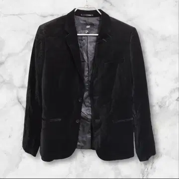 H&M 벨로아 자켓 블랙 EUR46 남성용