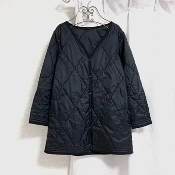 내추럴 뷰티 베이직 블랙 퀼팅 자켓 이너 다운 블랙