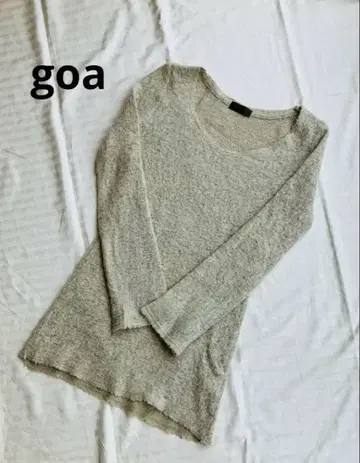 새상품급 goa 고아 모헤어 니트 샤기 니트 빈티지 구제 의류 Y2K