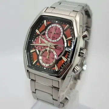 SEIKO 와이어드 WIRED 솔라 남성용 손목시계 작동 중 아폴로