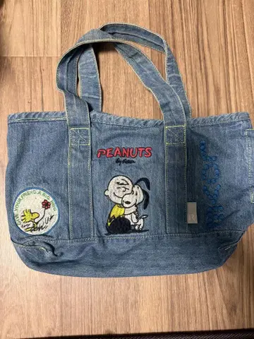 PEANUTS 데님 토트백 스누피 ROOTOTE 루트토트