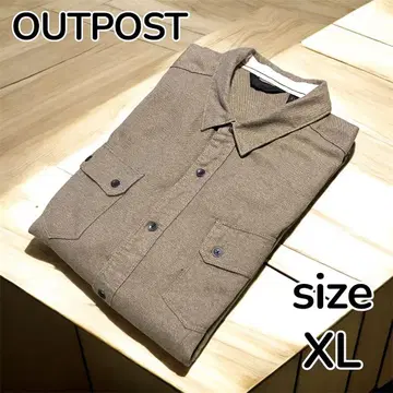 [가을/겨울] OUTPOST 플란넬 셔츠 XL 사이즈 카키색