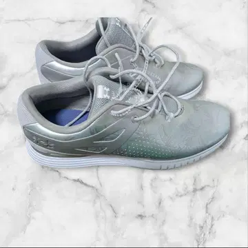 [ 미사용 ] 언더아머 차지드 골프화 실버