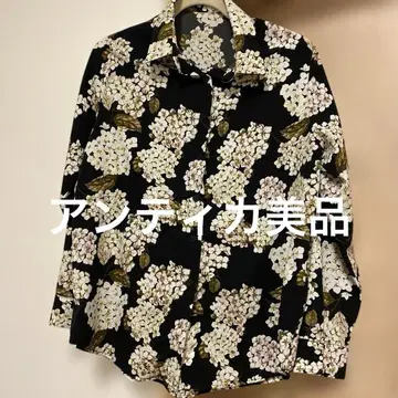 안티카 새상품급 레트로 꽃무늬 긴팔 셔츠
