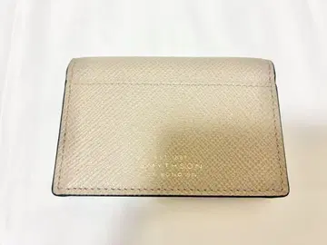 SMYTHSON 스마이슨 가죽 카드 케이스 명함지갑 베이지