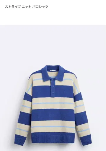 ZARA 스트라이프 니트 피케 셔츠