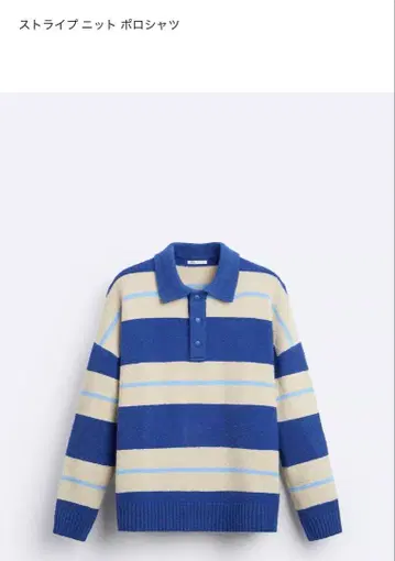 ZARA 스트라이프 니트 피케 셔츠