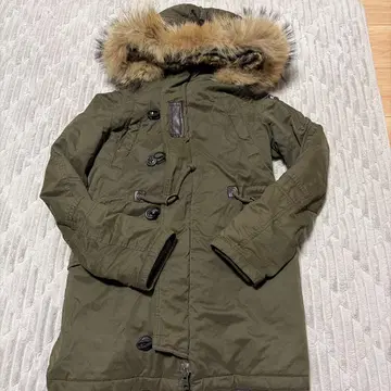 moussy 퍼 달린 올리브 밀리터리 자켓