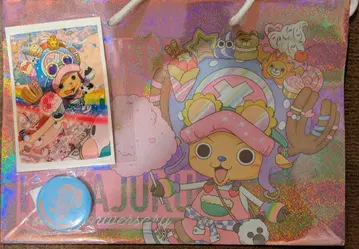 하라카도 초파 쇼핑백 종이 봉투 캔 배지 엽서 세트