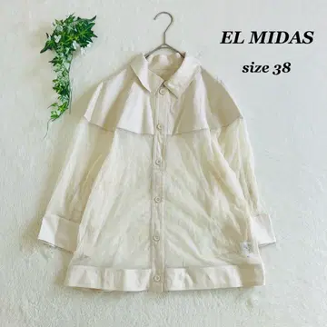 EL MIDAS 엘미다 (38) 시어 절개 블라우스 시스루 겉옷