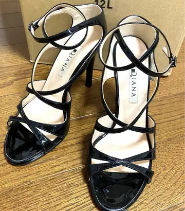 다이애나 핑힐 샌들 블랙