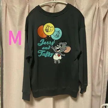 톰과 제리 타피 벌룬 사가 자수 트레이닝복 맨투맨 M