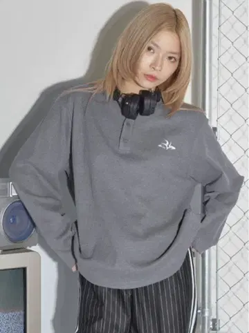 MSG 자수 로고 써멀 롱 슬리브 티셔츠