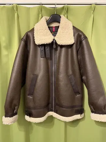 ALPHA INDUSTRIES XL 페이크 무스탕 자켓