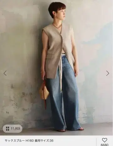 미사용 새상품 Plage R'IAM SUPER LOOSE 데님 4