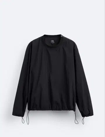 한정판 인하 ZARA 지퍼 테크니컬 스웨트 셔츠