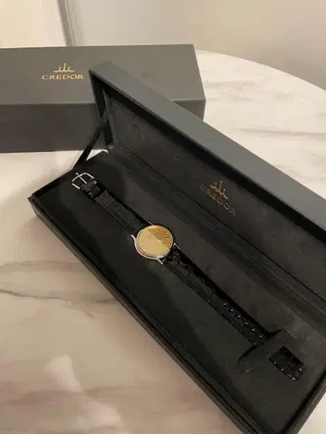 세이코 크레도르 시그노 라운드 손목시계
