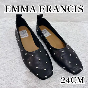 [ 미사용급 ] Emma Francis 발레 슈즈 스터드 펌프스 24