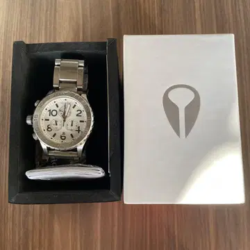 NIXON 미니마이즈 42-20 크로노 시계 화이트