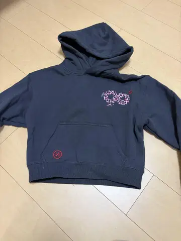 9090girl 크롭 후드티 상의만 핑크 레오파드