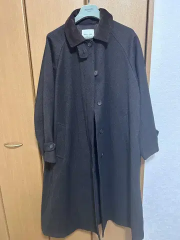 프릭스 스토어 롱 코트 다크 브라운