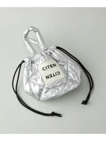 [인기 완판] CITEN 패디드 버킷 백 실버 시텐