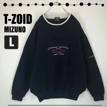 T-ZOID 미즈노 레트로 울 혼방 파일 맨투맨 남성용 L