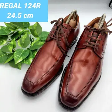 REGAL 124R 리갈 외날개 U팁 24.5cm 버건디