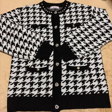 Ank Rouge 하운드투스 체크 니트 가디건