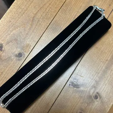 키헤이 목걸이 12면 트리플 50cm 중절 클로징 조폐국 플라티나 마감