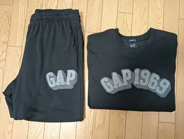GAP 1969 블랙 맨투맨 셋업