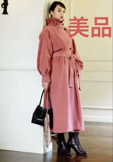 새상품급 JILL by JILL STUART 스탠드 카라 레이디 코트 S