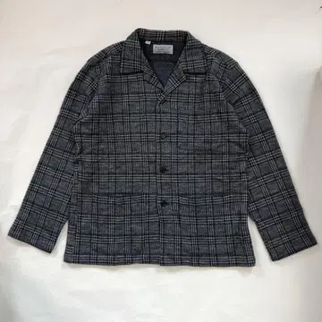 KENNETH FIELD 체크 무늬 긴팔 셔츠 울