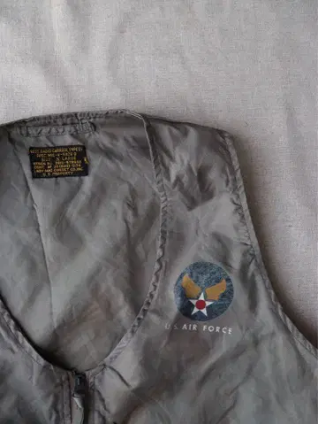 50s US AIR FORCE 베스트 블랙택 Vintage