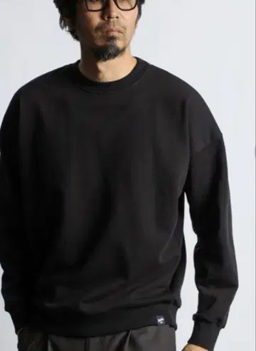 The DUFFER 바이컬러 헤비웨이트 크루 맨투맨