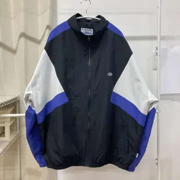 [ 90s ] DISCUS ATHLETIC 나일론 자켓 블랙/화이트/파랑