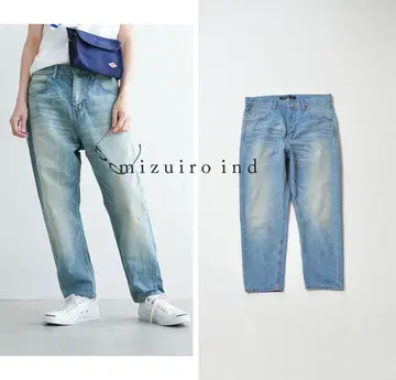 mizuiro ind 미즈이로 인드 하이웨스트 데님 팬츠