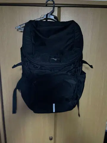 미즈노 블랙 나일론 백팩
