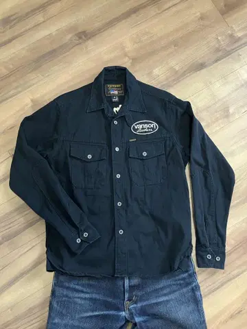 Vanson 블랙 긴팔 셔츠 M